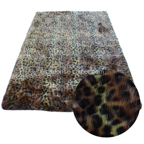 Faux Fur Shagy Alfombra con diseño